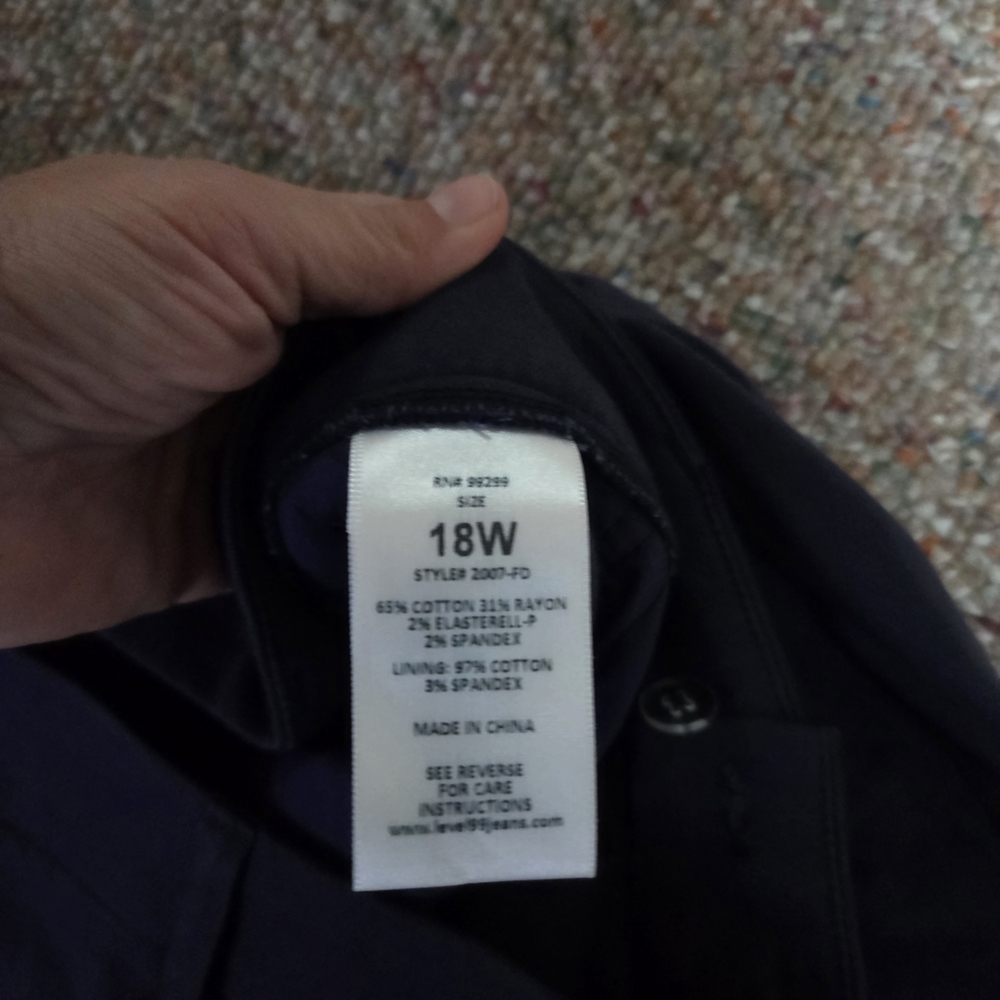 Level 99 Plus Navy Slacks - Picture 3 of 3